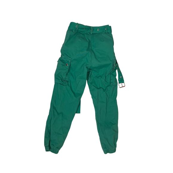 Akira Green Cargo Pants with Belt Women’s Small/6 Utility Tactical Streetwear - Picture 4 of 5